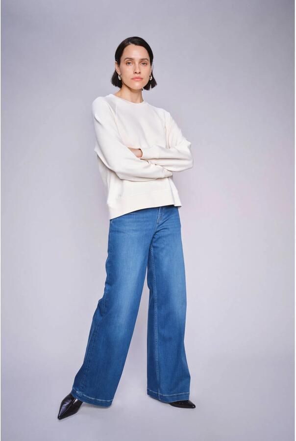 MOS MOSH Relaxed Fit Hoge Taille Deluxe Jeans Blue Dames - Foto 5