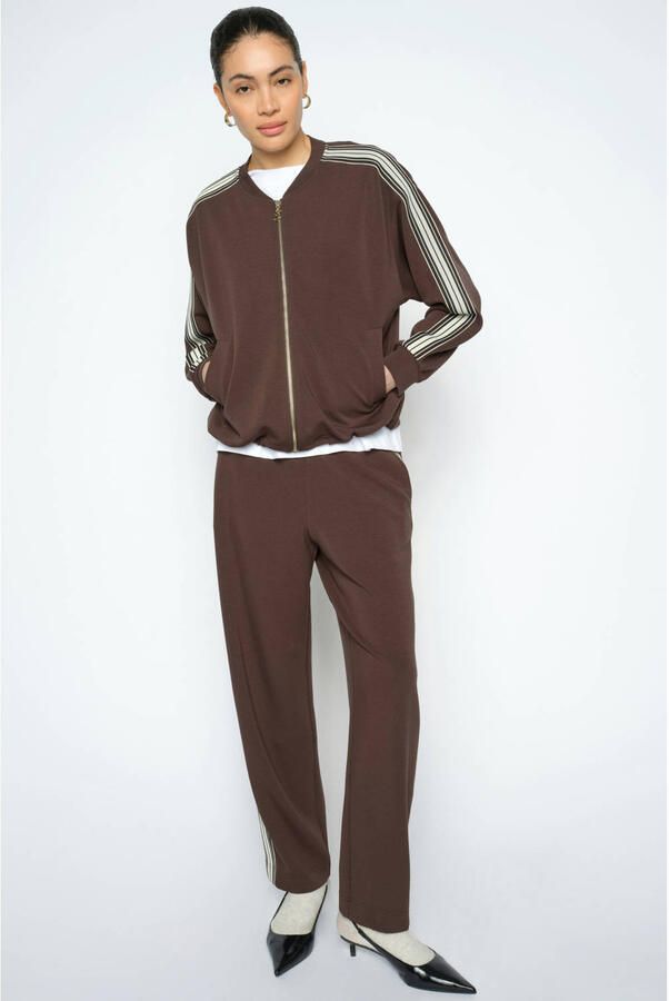 MOS MOSH Dames Broeken Mmardie Barrel Sweatpant Bruin - Foto 5