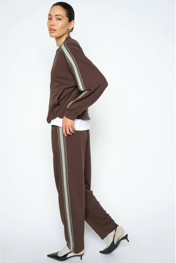 MOS MOSH Dames Broeken Mmardie Barrel Sweatpant Bruin - Foto 6
