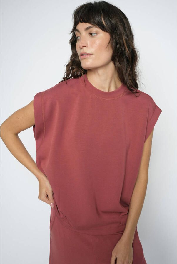 Mos Mosh pullover koraalrood