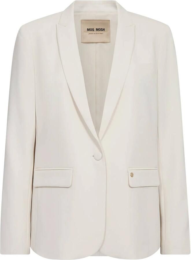 MOS MOSH Vrouwelijke Blazer met V-hals en Klepzakken White Dames - Foto 5