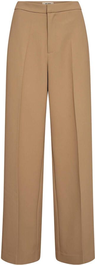 MOS MOSH Stoffen broek met wijde pijpen en persplooien model 'Leya' - Foto 5