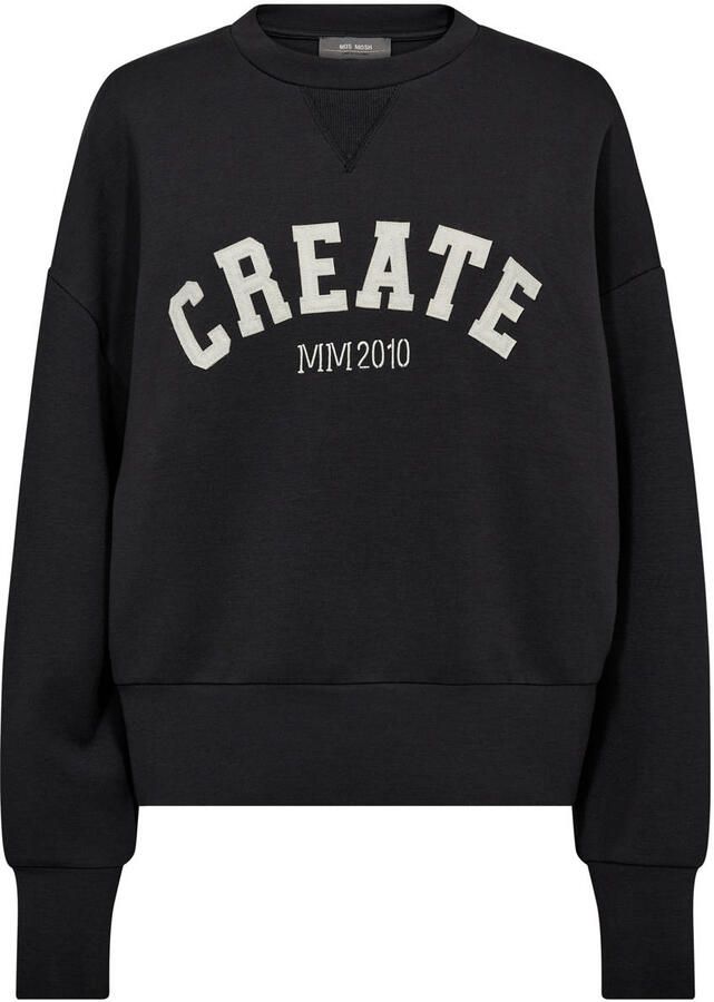 MOS MOSH Dames Truien & Vesten Mmcelli O-ls Sweatshirt Zwart - Foto 5