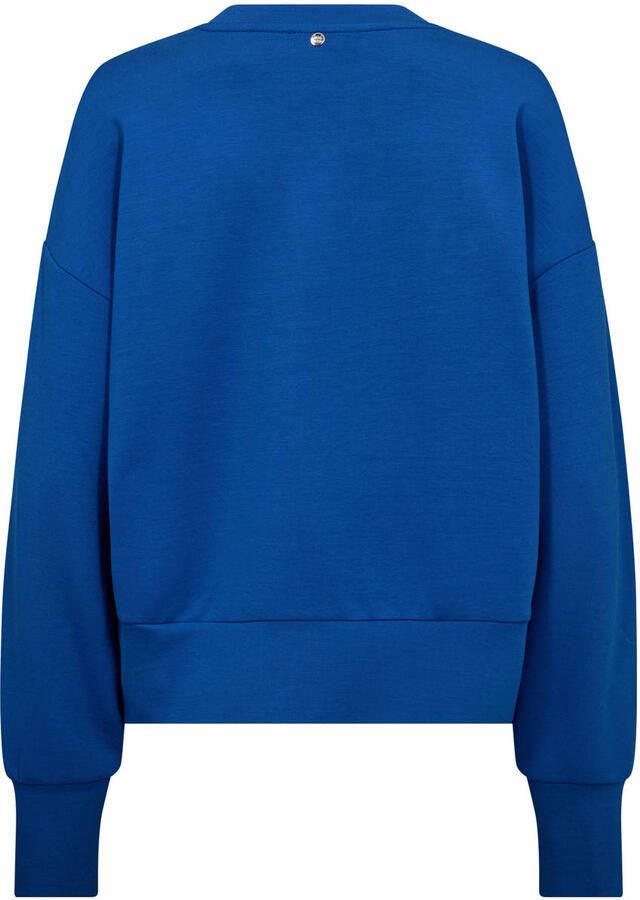 MOS MOSH Oversized sweatshirt met labelprint model 'CELLI'