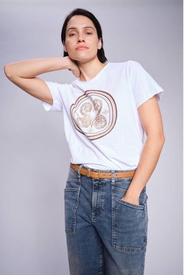 Mos Mosh T-shirt wit