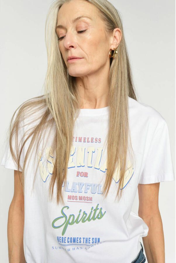 MOS MOSH T-shirt met ronde hals model 'Raft' - Foto 3