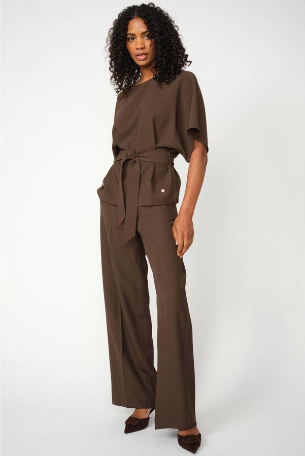 MOS MOSH Blouseshirt met strikceintuur model 'Rikala Miley' - Foto 1