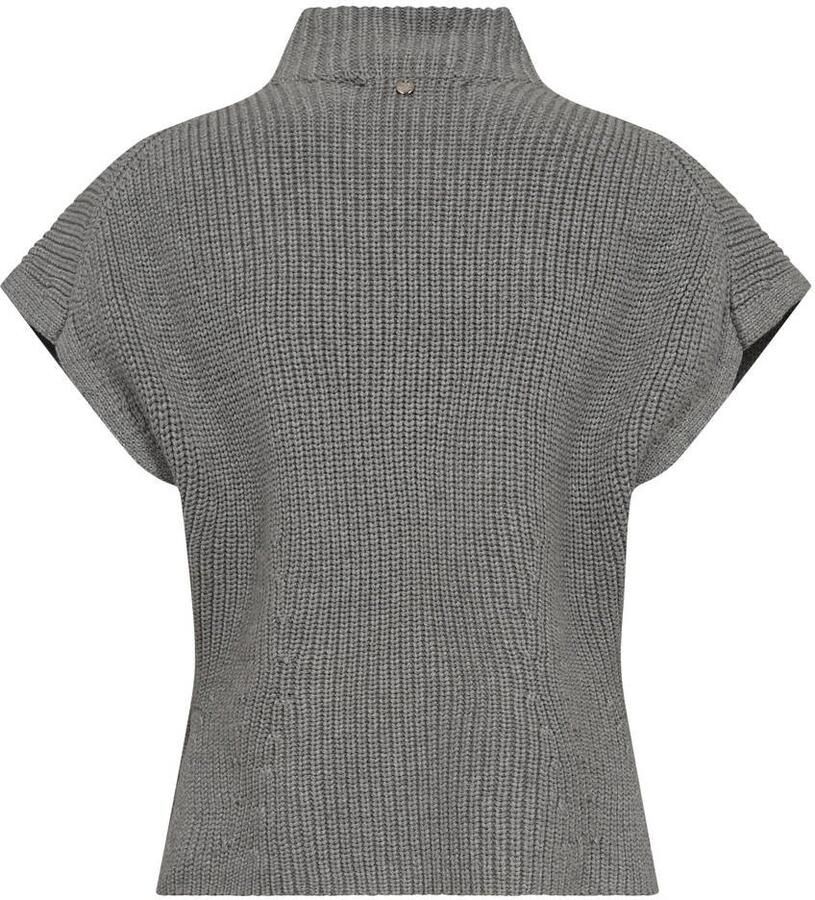 MOS MOSH Dames Truien & Vesten Mmbiola Bine Knit Vest Grijs - Foto 5