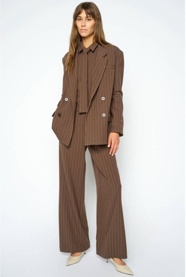 MOS MOSH Broek met vouwplooien model 'Leya York'