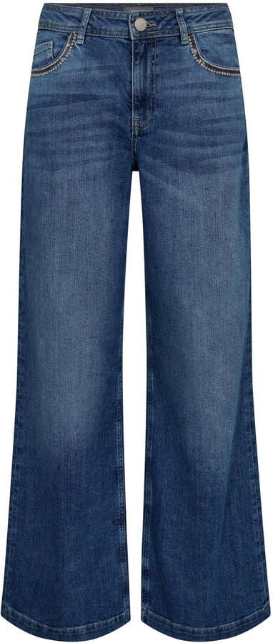 Mos Mosh wide leg jeans medium blue denim