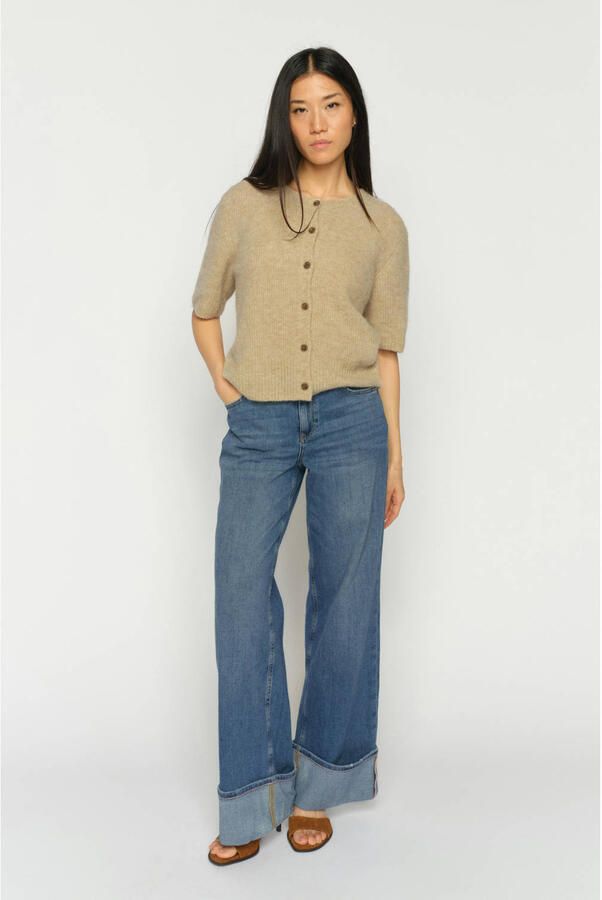 MOS MOSH Wide fit Jeans met vaste zoom Model 'Dara' - Foto 5