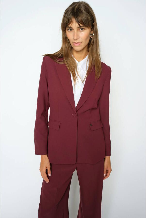 MOS MOSH Dames Broeken Mmleya Miley Pant Bordeaux - Foto 5