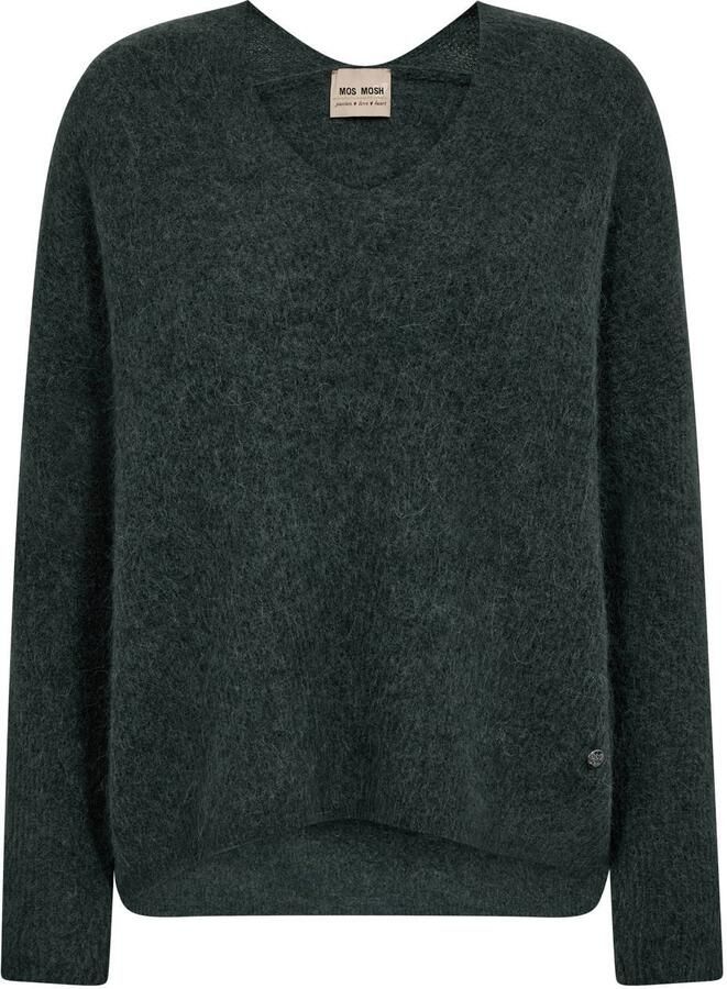 MOS MOSH Dames Truien & Vesten Mmthora V-neck Knit Groen - Foto 5