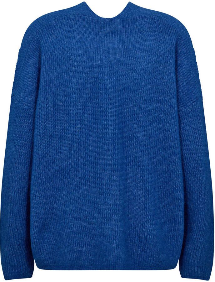 MOS MOSH Oversized gebreide pullover met ribboorden model 'THORA' - Foto 1