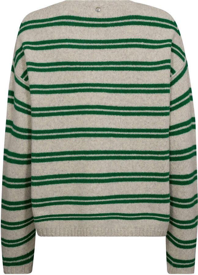 MOS MOSH Relaxed fit gebreide pullover van wolmix met kameelhaar-mix model 'Khai'