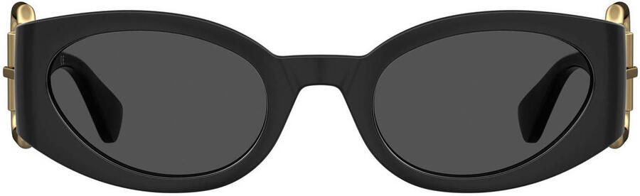 Moschino Zwart Gouden Montuur met Grijze Lenzen Black Unisex - Foto 3