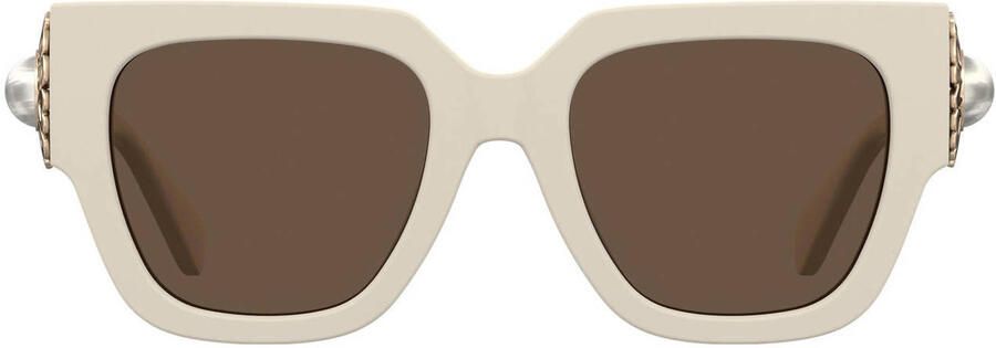 Moschino Ivory Bruine Zonnebril Mos153 S Szj(70) White Unisex - Foto 3