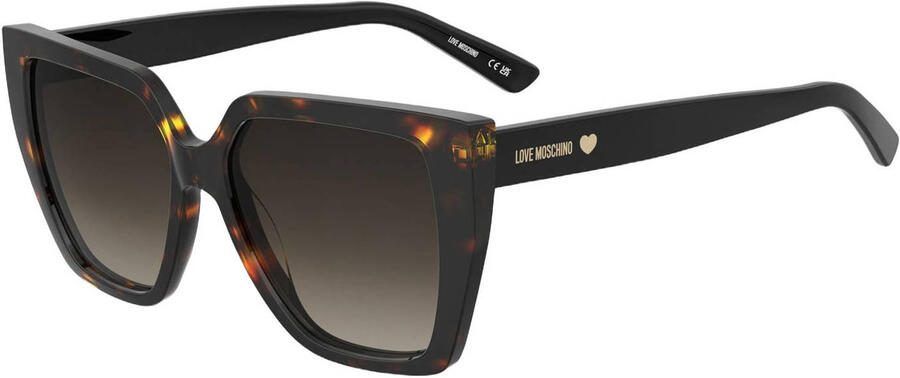 Moschino zonnebril met tortoise print MOL088 S bruin