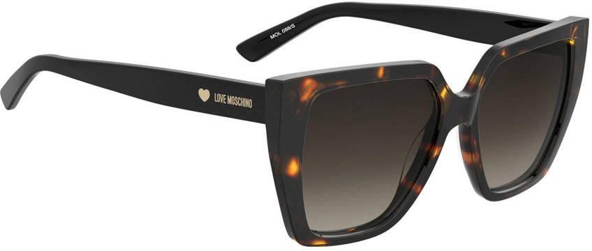 Moschino zonnebril met tortoise print MOL088 S bruin - Foto 3