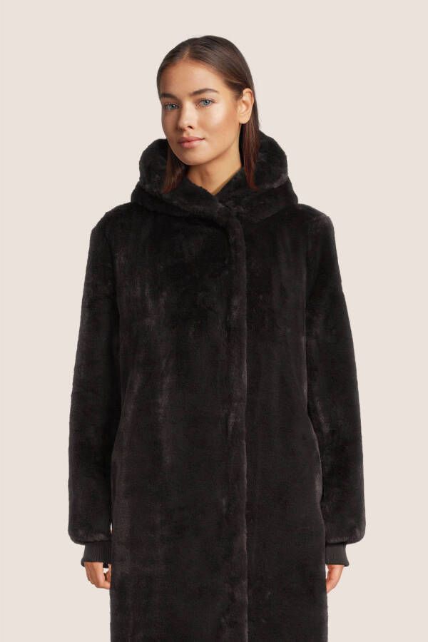 Moscow Donkergrijze Faux Fur Jas 08-08-nadjana-1