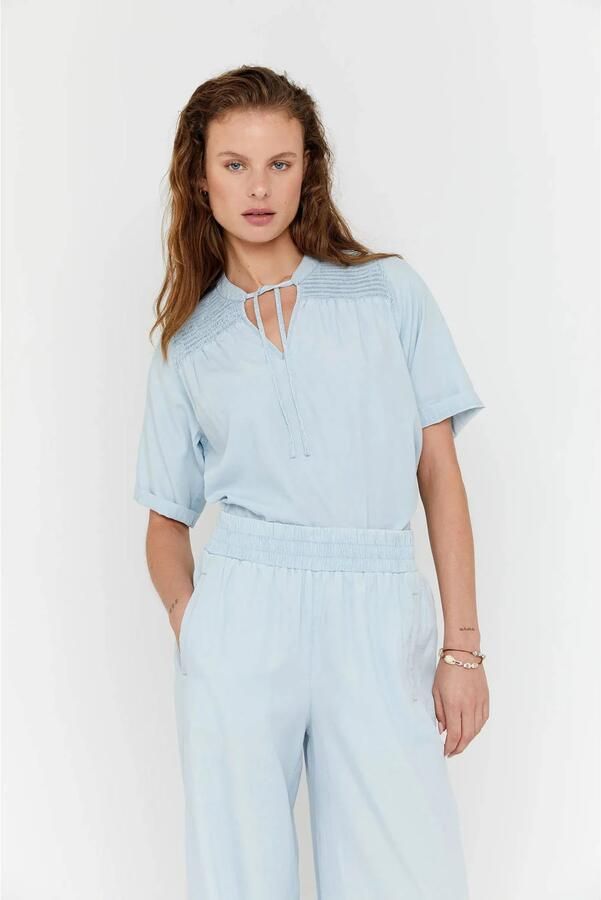 MOSCOW Dames Blouses 119-05-willy Lichtblauw - Foto 6