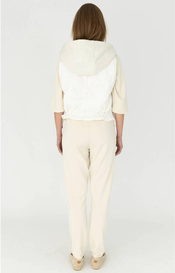 Moscow slim regular waist joggingbroek beige - Foto 2