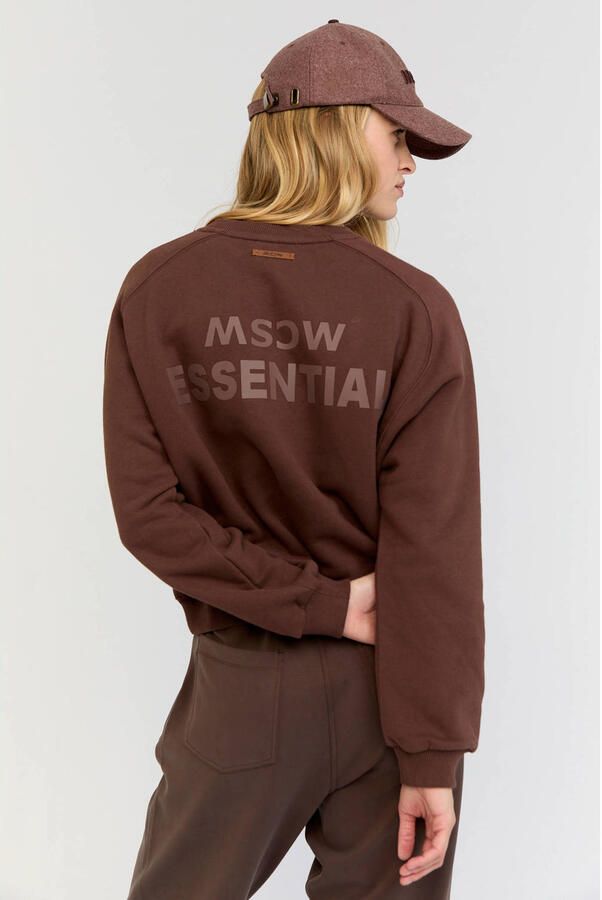 Moscow sweater met tekst donkerpaars - Foto 2