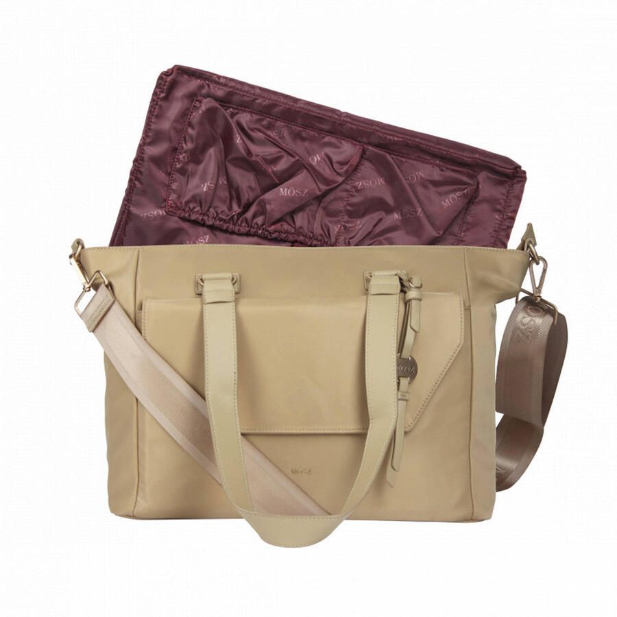 Mosz 15.6 inch laptoptas Denise beige - Foto 3