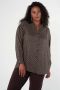 MS Mode blouse met all over print zand zwart - Thumbnail 1