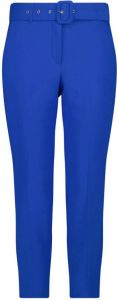 MS Mode cropped regular fit pantalon blauw