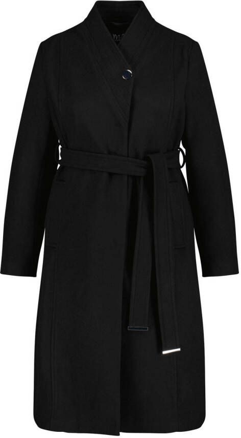 MS Mode jas met ceintuur zwart