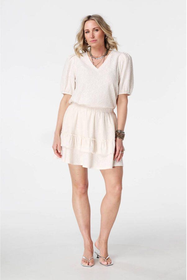 MS Mode a-line skort Plus Size ecru