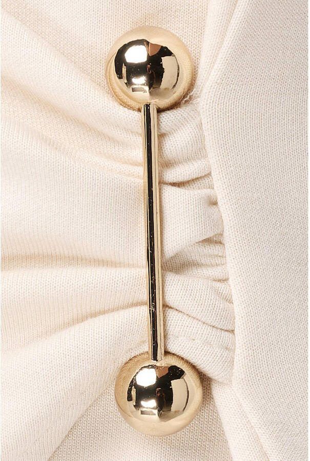 MS Mode aansluitend overslagtop met plooien Plus Size ecru - Foto 2