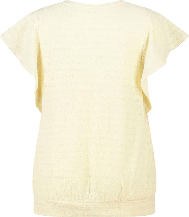 MS Mode aansluitend top met ruches Plus Size lichtgeel - Foto 2