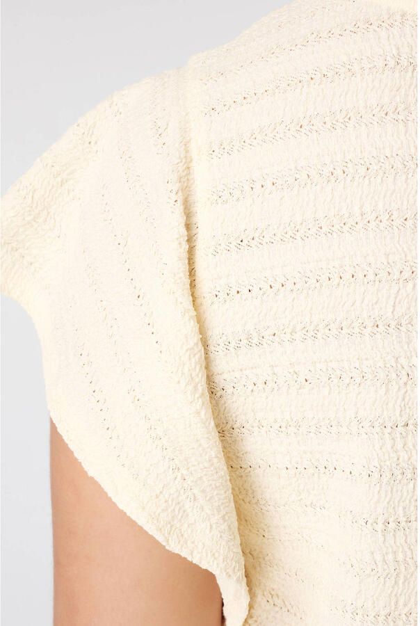 MS Mode aansluitend top met ruches Plus Size lichtgeel - Foto 3