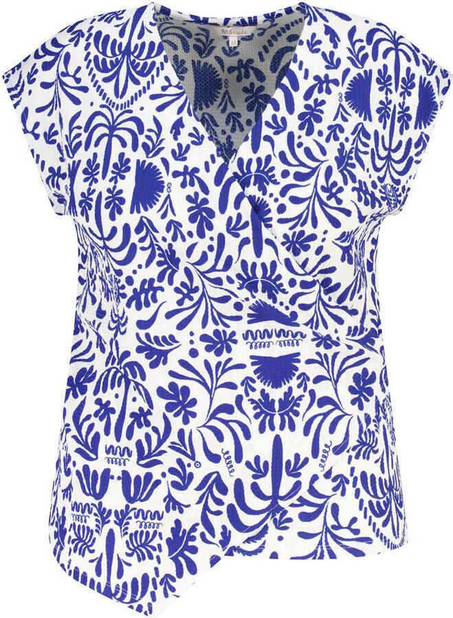 MS Mode aansluitend top Plus Size met print blauw - Foto 2