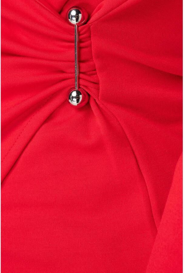 MS Mode asymmetrische top rood - Foto 2
