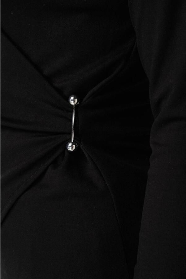 MS Mode asymmetrische top zwart - Foto 2