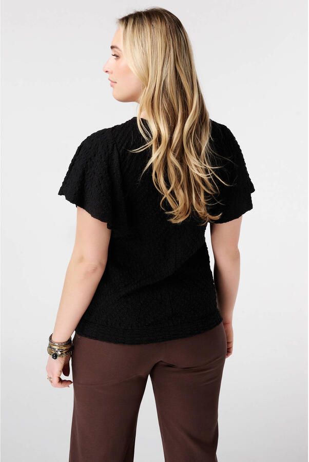 MS Mode ballon top Plus Size zwart - Foto 3