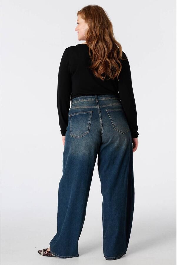 MS Mode barrel jeans donkerblauw - Foto 3