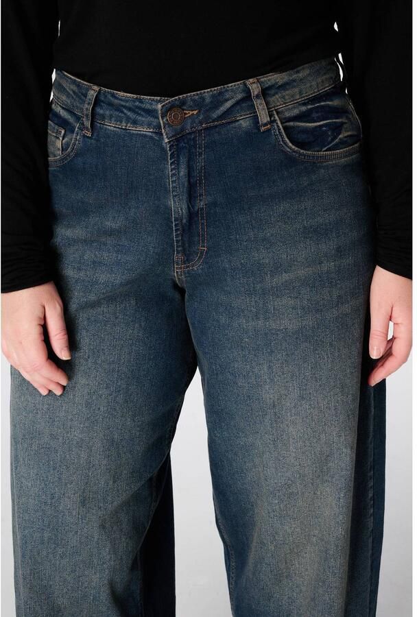 MS Mode barrel jeans donkerblauw - Foto 2