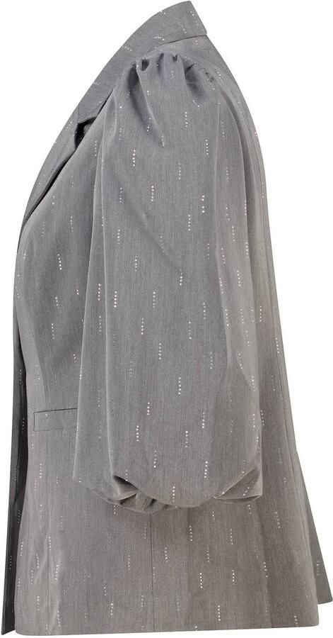 MS Mode blazer met strass-steentjes grijs - Foto 2
