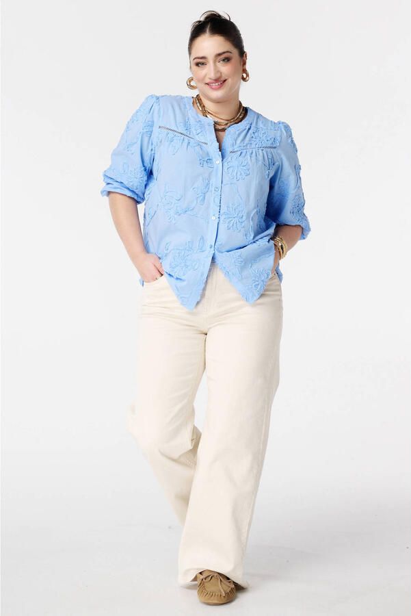 MS Mode blouse blauw