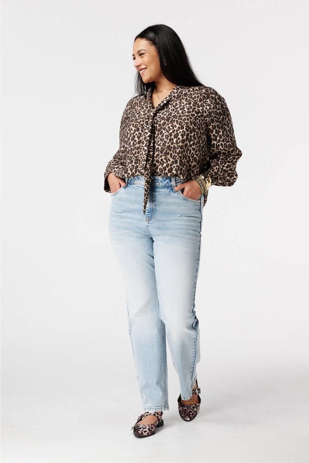 MS Mode blouse bruin