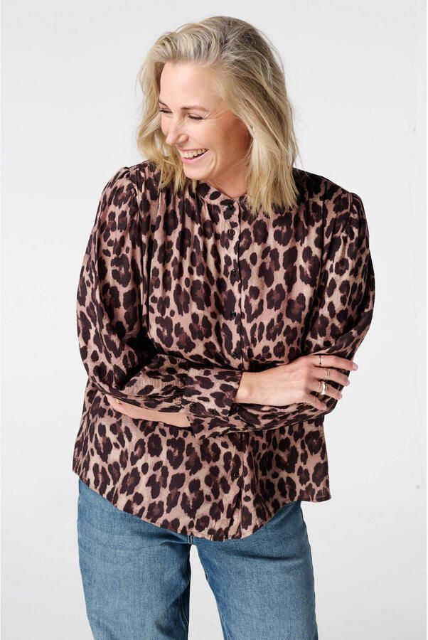 MS Mode blouse bruin