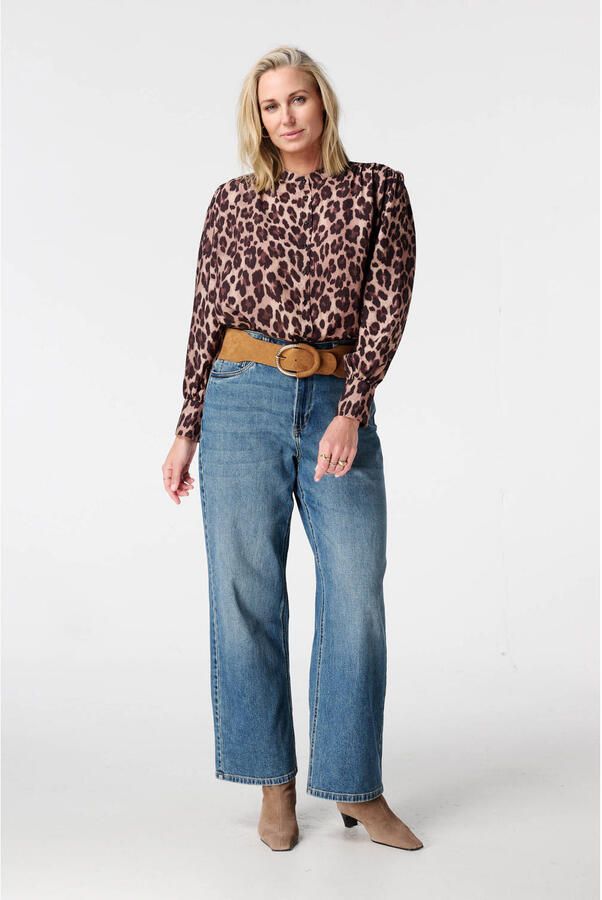 MS Mode blouse bruin - Foto 2
