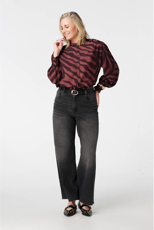 MS Mode blouse donkerrood