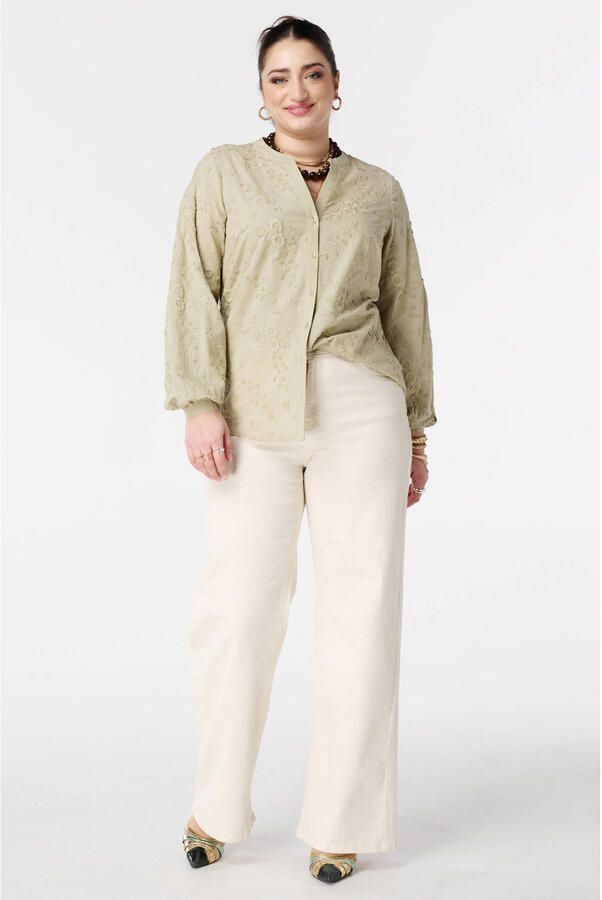 MS Mode blouse lichtgroen