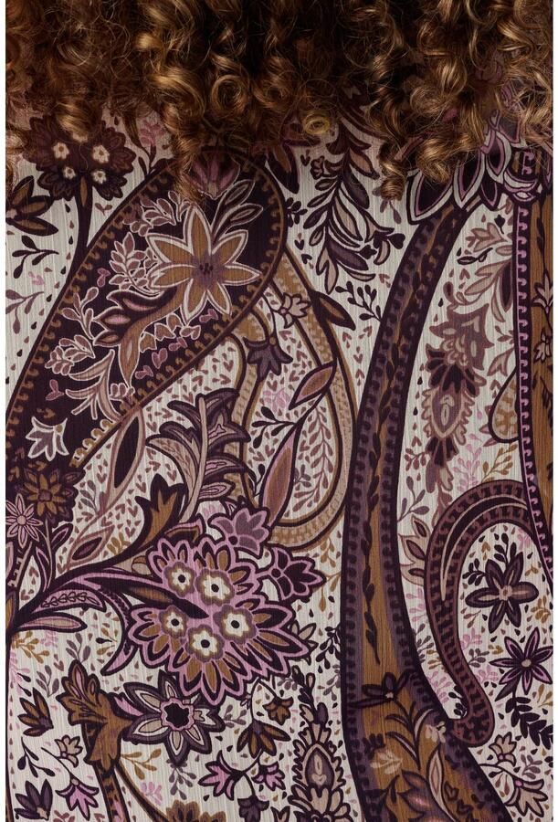 MS Mode blouse met paisley donkerrood - Foto 2