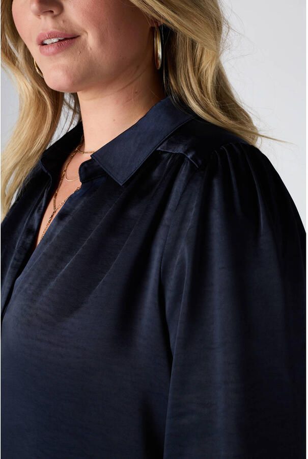 MS Mode blouse Plus Size donkerblauw - Foto 2